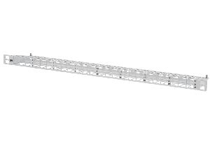 MetzConnect 130925-GRKE Metz Connect Modulträger für 24 E-DAT Keystone Anschlussbuchsen, 19 Zoll, 0,5 HE grau