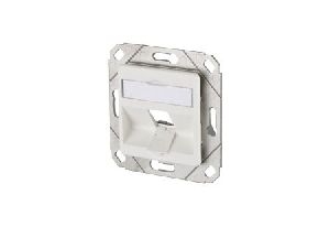 MetzConnect 1309141102-E Metz Connect Datendose Modul Anschlussdose, UP, Unterputz, Kanaleinbau, 1 Port unbestückt, reinweiß