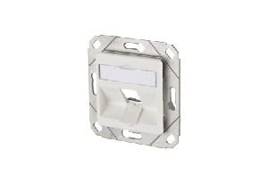 MetzConnect 1309141102-E Metz Connect Datendose Modul Anschlussdose, UP, Unterputz, Kanaleinbau, 1 Port unbestückt, reinweiß