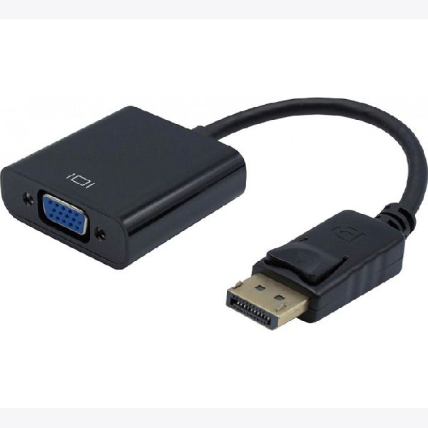 Exertis Connect 643505 Exertis Connect DisplayPort 1.2 zu VGA Adapter, DisplayPort St. / VGA Bu., aktiv, schwarz, 0,15 cm