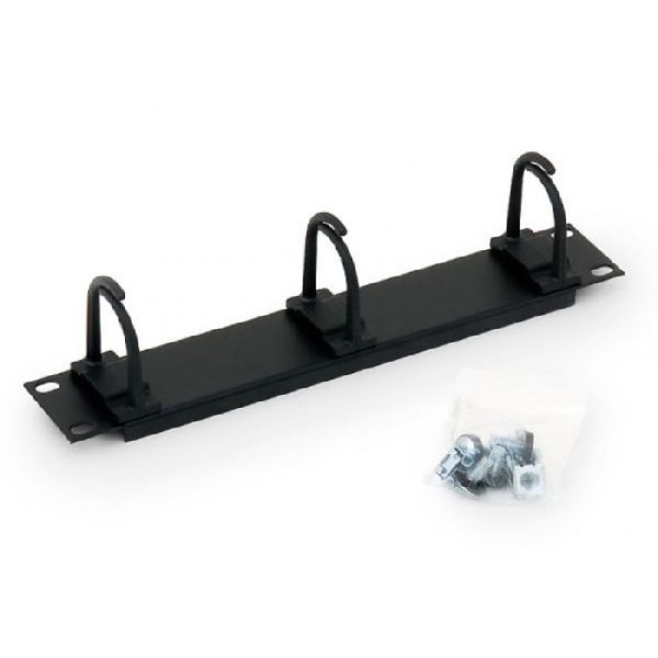 Triton RAC-VP-X02-C1 Triton 10" Rangierfrontplatte, 3 Kabelrangierbügel, 1 HE, hellgrau RAL 7035