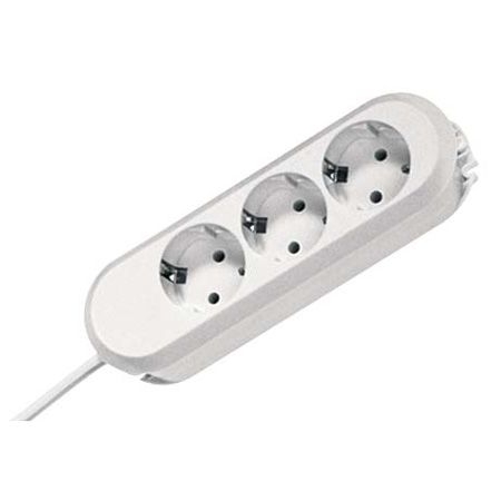 Bachmann 387270 Bachmann Steckdosenleiste "Smart", 3-fach, Anschlussleitung 1,5 m, weiß