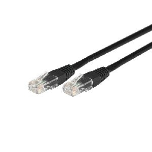 Exertis Connect 854235 Patchkabel Cat. 6, U/UTP, schwarz, 3,0 m