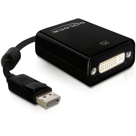 Delock 61847 DeLOCK Adapter DisplayPort Stecker > DVI 24+5 Buchse, schwarz