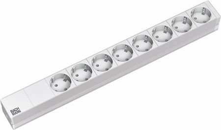 Bachmann 333416 Bachmann 19" PDU Basic, Steckdosenleiste ohne Zuleitung, 8-fach Schutzkontaktsteckdose