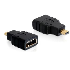 Delock 65242 DeLOCK Adapter High Speed HDMI, HDMI micro-D St. / HDMI A Bu.