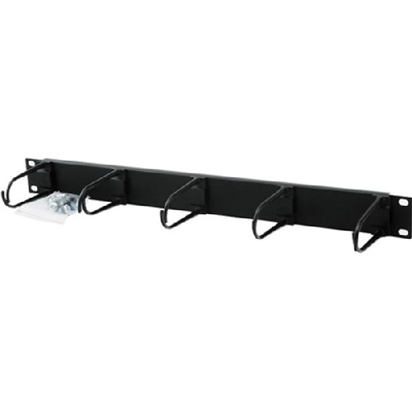 Triton RAB-VP-X11-A1 Triton 19" Kabelführungsleiste 1 HE, 5x Kunststoffbügel 40 x 80 mm, schwarz RAL 9005