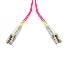 Ekivalan COZOM4LCLC 1,00 Ekivalan LWL Patchkabel 50/125 µm, OM4-Faser, LC Duplex Stecker/ LC Duplex Stecker, erikaviolett, 1,0 m UPC Schliff