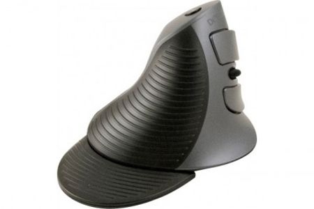 Dacomex V200W Dacomex Ergonomische vertikale Maus V200W, für Rechtshänder, wireless, schwarz