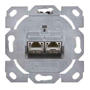 Telegärtner J00020A0510 / 100022964 Telegärtner Datendose AMJ-S flex, Cat.6A (ISO / IEC), 2-fach