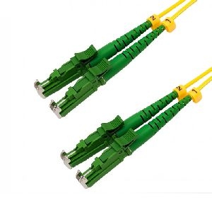 Tecline 792LSA25 Tecline LWL Duplex Patchkabel OS2, 9/125 µm, LSH APC (E2000) / LSH APC (E2000), gelb, 25,0 m
