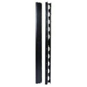 Ekivalan BEACCVCM42UBL Ekivalan 19" Vertikale Kabelführung, Metall , 42 HE, Schwarz