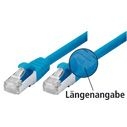 Exertis Connect 996701 Patchkabel Cat. 5e, SF/UTP, mit Rastnasenschutz, blau, 1,0 m