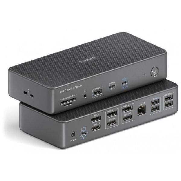 Vuelogic VL-D230L Vuelogic 18-in-1 USB-C DisplayLink Dockingstation VL-D230L, Quad Display, 8K, 100 W PD