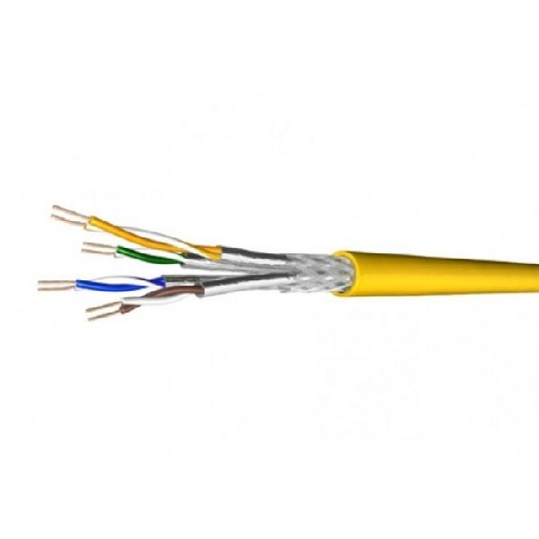 Draka 60109047 Draka Patchkabel UC900 FLEX, Cat. 7, S/FTP, halogenfrei, gelb, 1000 m Einwegtrommel