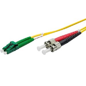 Ekivalan COZ008LAST2SJ0005A Ekivalan LWL Duplex Patchkabel OS2, 9/125 µm, LC APC/ST, gelb, 0,5 m
