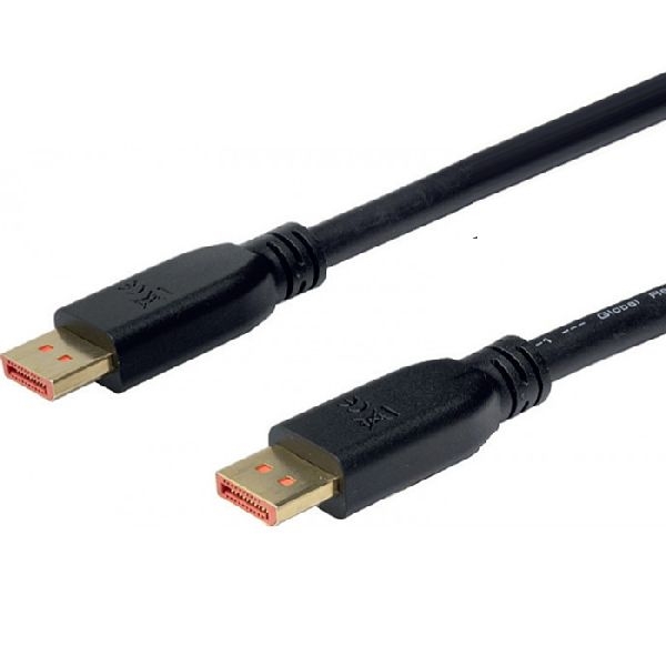 Exertis Connect 127243 DisplayPort 2.1 Kabel, UHBR13.5, GRS, DisplayPort St./ DisplayPort St., 3,0 m, schwarz