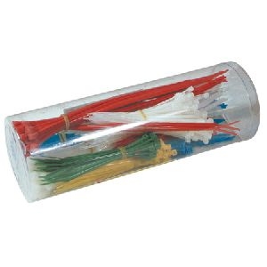 Tecline 69000002 Kabelbinder Sortiment, 300 Stück farbig sortiert und