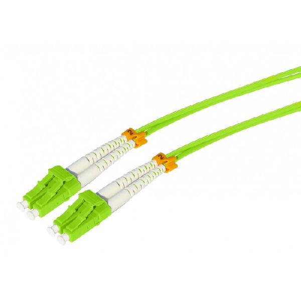 Tecline 796LL02 Tecline LWL Patchkabel HD, 50/125 µm, Multimode, OM5-Faser, LC Duplex Stecker/Stecker, limettengrün, 2,0 m