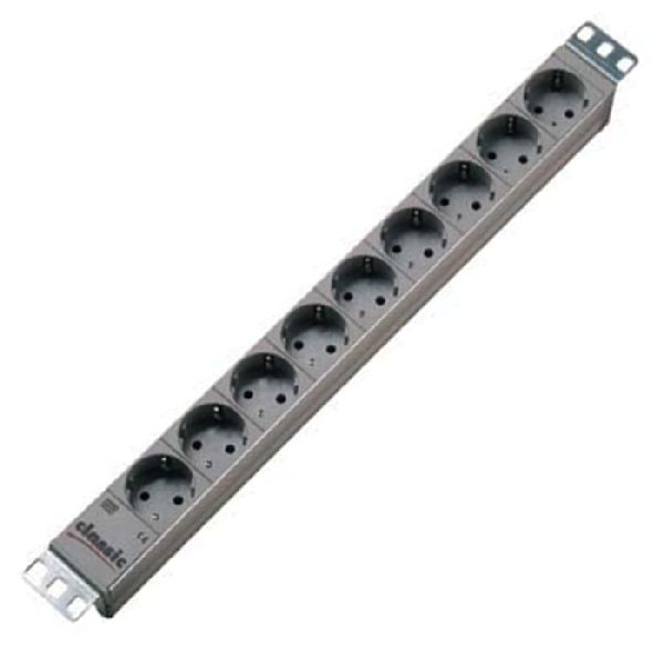 Bachmann 333401 Bachmann 19" PDU Basic, Steckdosenleiste, 9-fach Schutzkontaktsteckdose