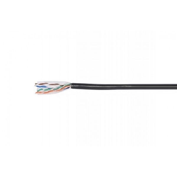 Exertis Connect 612004 Outdoor Verlegekabel Cat. 5e, U/UTP, schwarz, 100 m