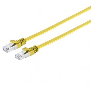 shiverpeaks BS75511-SLY shiverpeaks Flachband Patchkabel Cat. 6A, U/FTP, gelb, 1,0 m