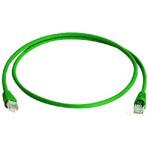 Telegärtner L00001A0168 Telegärtner Patchkabel Cat. 6A ISO/IEC, S/FTP (PiMF), halogenfrei, grün, 1,5 m