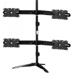 Aavara DS410 Aavara Monitorständer DS310, für 4 Flachbildschirme 61 - 81 cm (24" - 32"), bis je 12 kg, schwarz