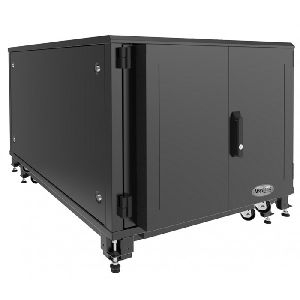 USystems UCB-1211-24 UCoustic schalldichter Serverschrank 19", 12 HE, 780 x 1100 mm, bis 11,5 KW Wärmeabfuhr, schwarz RAL 9005