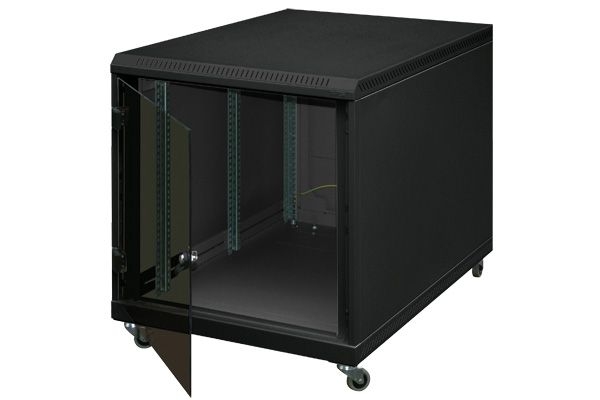 Triton RCA-12-A68-BAX-A1 Triton 19" Untertisch-Netzwerkschrank, 12 HE, 600 x 800 mm, schwarz RAL 9005