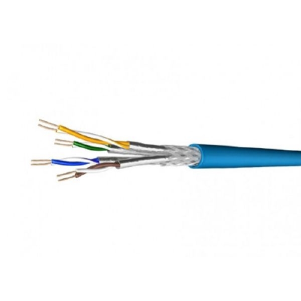 Draka 60109041 Draka Patchkabel UC900 FLEX, Cat. 7, S/FTP, halogenfrei, blau, 100 m Ring