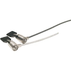 Dacomex 915030 Dacomex Notebook Diebstahlsicherung mit 2 Schlössern (Schlösser haben gleiche Schlüssel, passen zu Masterschlüssel 915031!)
