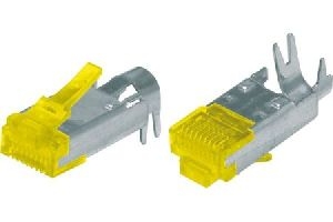 Hirose TM31P-TM-88P(71) Hirose Modularstecker TM31, Cat.6a (nur Stecker ohne Knickschutztülle und Kabelführung "Guide Plate"), VE: 50 Stück