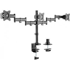 Dacomex D27-100CG-3 Dacomex Tischhalter 3-fach für 3 Flachbildschirme 33 - 68 cm (13" - 27")