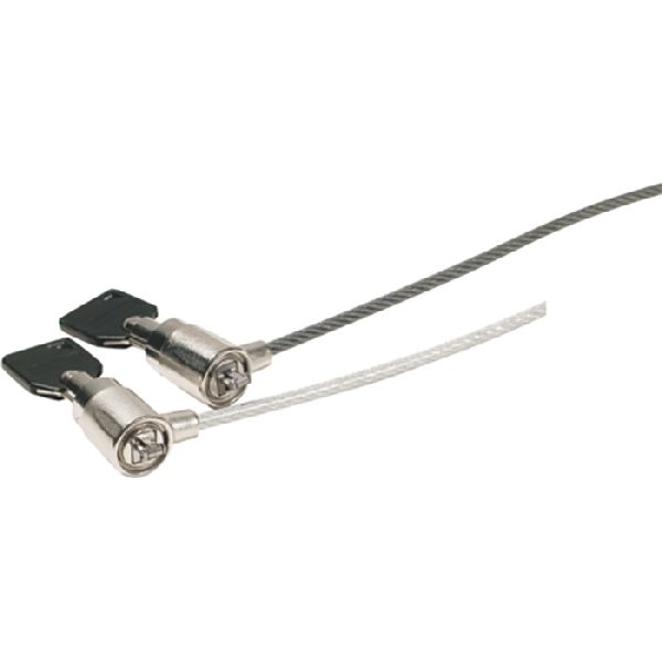 Dacomex 915030 Dacomex Notebook Diebstahlsicherung mit 2 Schlössern (Schlösser haben gleiche Schlüssel, passen zu Masterschlüssel 915031!)