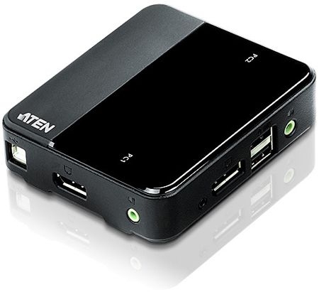 Aten CS782DP-AT ATEN CS782DP 2-Port-USB-DisplayPort-KVM-Switch mit 4K-UHD-Unterstützung