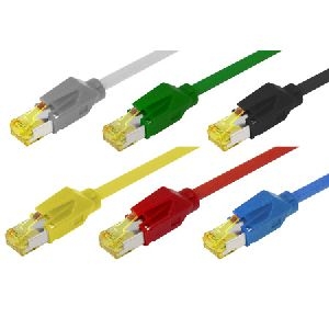 Tecline 78001S Patchkabel S/FTP, PiMF, CAT.6A ISO IEC, schwarz, 1,0 m