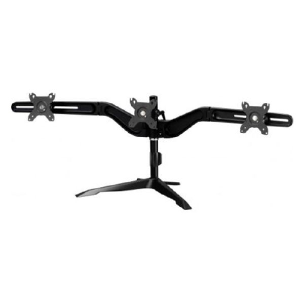 Aavara DS300 Aavara Monitorständer DS300, für 3 Flachbildschirme 38 - 61 cm (15" - 24"), bis je 6 kg, Standfuß, schwarz