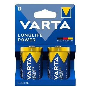 Varta 04920121422 VARTA Batterie Alkaline, Longlife Power, Mono, D, LR20, 1.5V, Retail Blister (2-er Pack)