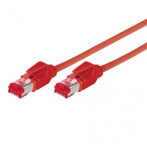 Tecline 73630R Patchkabel S/FTP, PiMF, CAT.6A EIA/TIA, Class EA, rot, 30,0 m