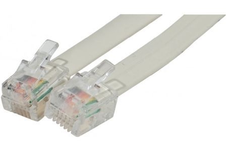 Exertis Connect 935600 Telefonkabel, elfenbein, 7,0 m