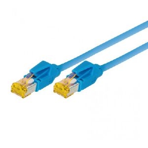 Tecline 780015B Patchkabel S/FTP, PiMF, CAT.6A ISO IEC, blau, 1,5 m