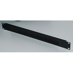 Triton RAB-ZP-X03-A2 Triton 19" Kabeldurchführungsplatte mit Bürstenkamm, 1 HE, schwarz RAL 9005