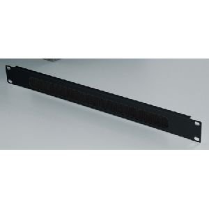 Triton RAB-ZP-X03-A2 Triton 19" Kabeldurchführungsplatte mit Bürstenkamm, 1 HE, schwarz RAL 9005