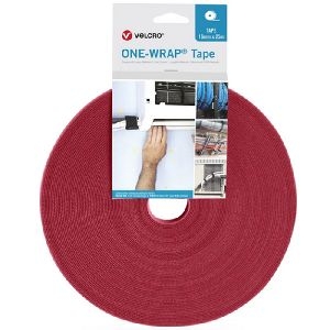 Velcro VEL-OW64131 ONE-WRAP(r) Klettband der Marke VELCRO(r), 16 mm x 25 m, rot