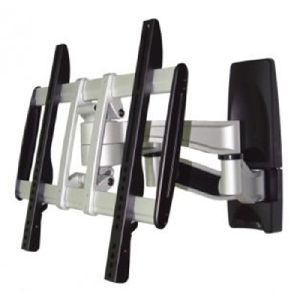 Aavara A4041 Aavara neig- und schwenkbare Wandhalterung A4041, für Flachbildschirme 66 - 132 cm (26" - 52"), bis 45 kg, schwarz / silber