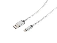Exertis Connect 39910218 Lightning Lade-Sync USB A 2.0/ 8-pin Steel (M