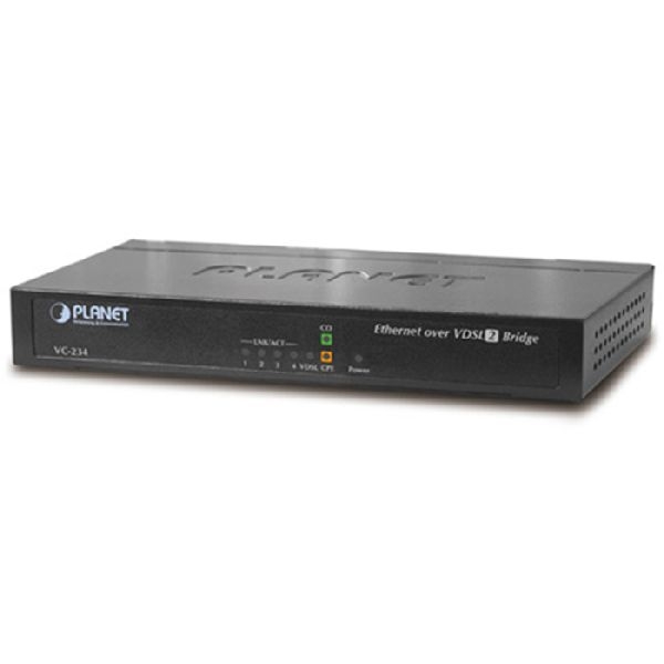 Planet VC-234 Planet Bridge VC-234, 4- Port Ethernet over VDSL2