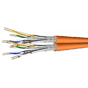 Draka 60091673 Draka Duplex-Verlegekabel UC900 SS23 B2ca + Cca, Cat.7, S/FTP, PiMF, orange, 100 m Einwegtrommel