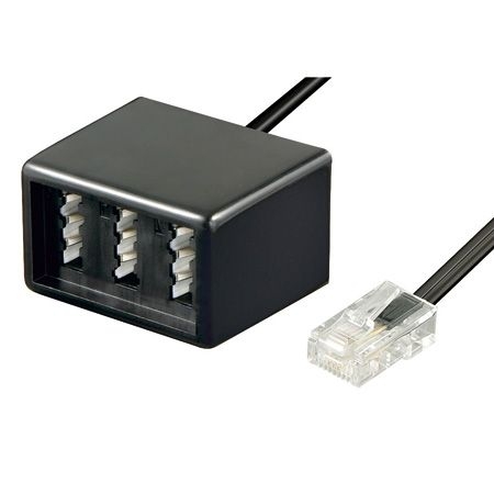 Tecline 41003065 Adapterkabel RJ45 Stecker (8P4C) an TAE NFF Buchse
